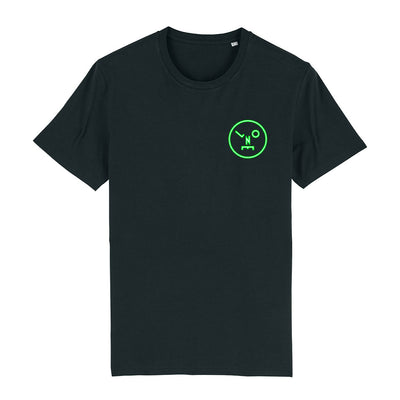 LNOE Neon Circle Logo Front Print Men's Organic T-Shirt-lnoearth