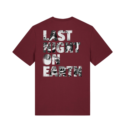 Burgundy Printed T-shirt Back
