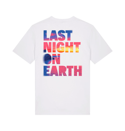 White Printed T-shirt Back