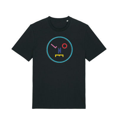 Black Printed T-shirt Front