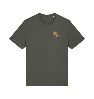 Khaki Printed T-shirt Front