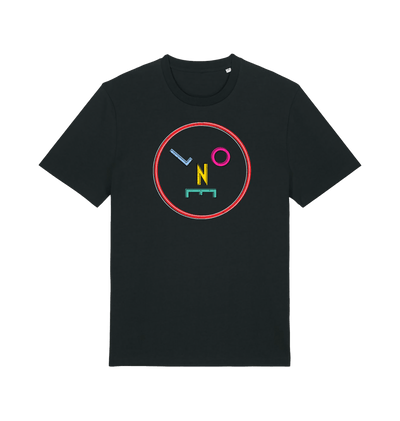 Black Printed T-shirt Front