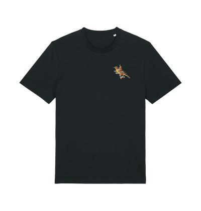 Black Printed T-shirt Front