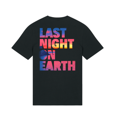 Black Printed T-shirt Back