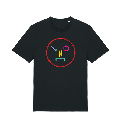 Black Printed T-shirt Front