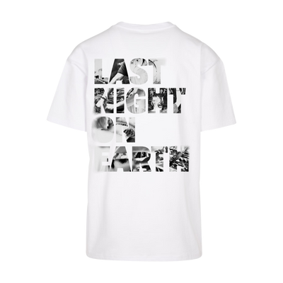 White Printed T-shirt Back