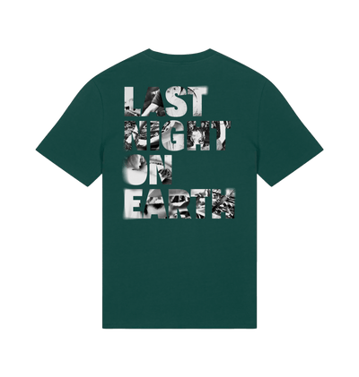 Glazed Green Printed T-shirt Back