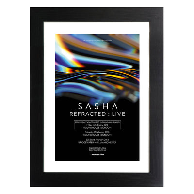 DJ Shasha Refracted Live Poster A3 and A4 Prints (framed or unframed)-lnoearth