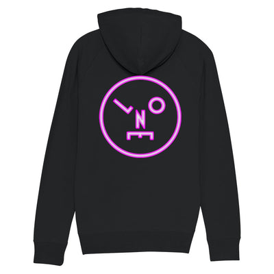 LNOE Neon Circle Logo Back Print Adult's Hooded Sweatshirt-lnoearth